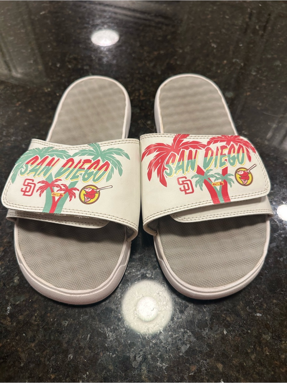 San Diego Padres City Connect Slides Men’s Size 8 – MLB Sandals